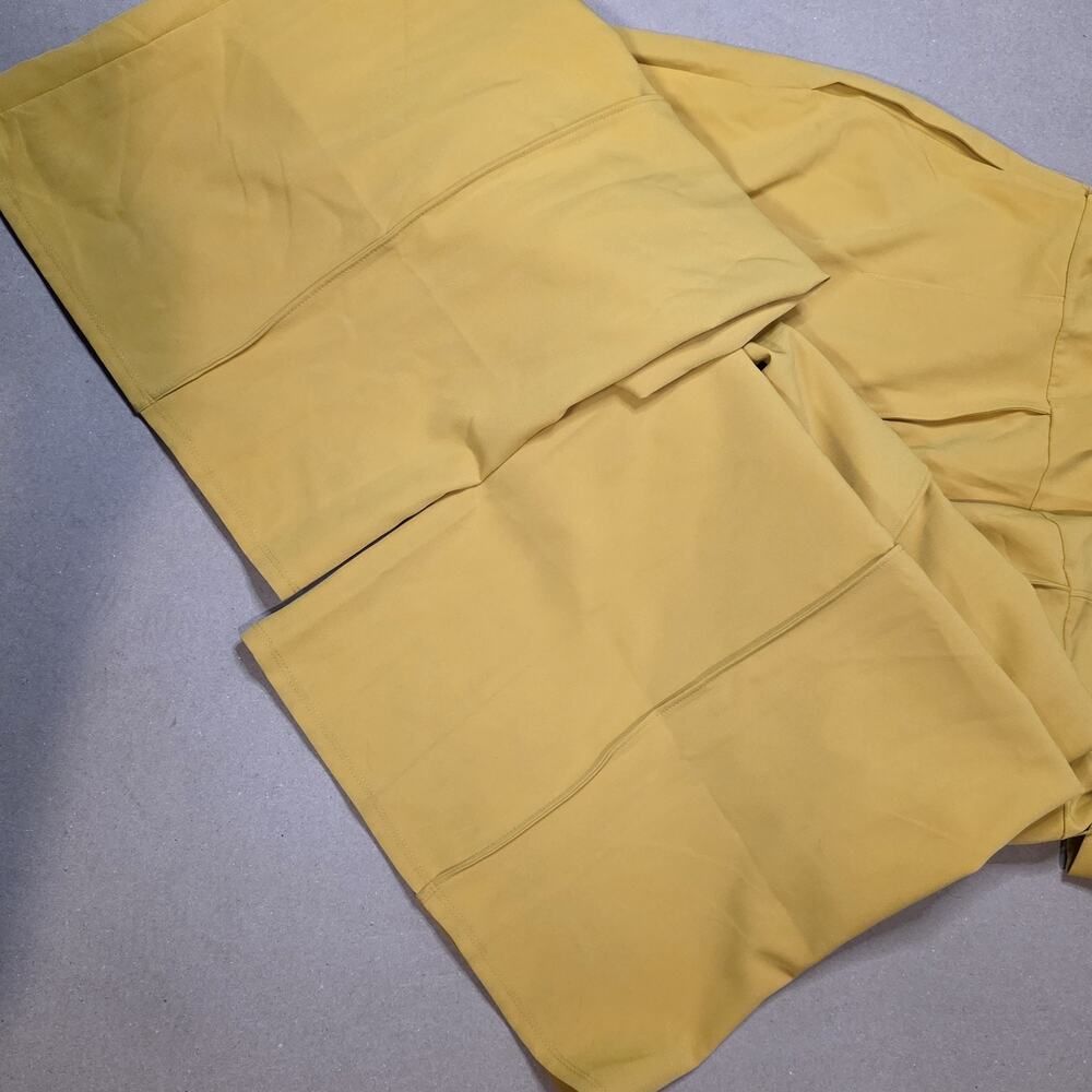 Lane Bryant 18 Lena Seamed Wide Leg Jumpsuit Flutter Sleeve mustard Belted NWT - Picture 13 of 13